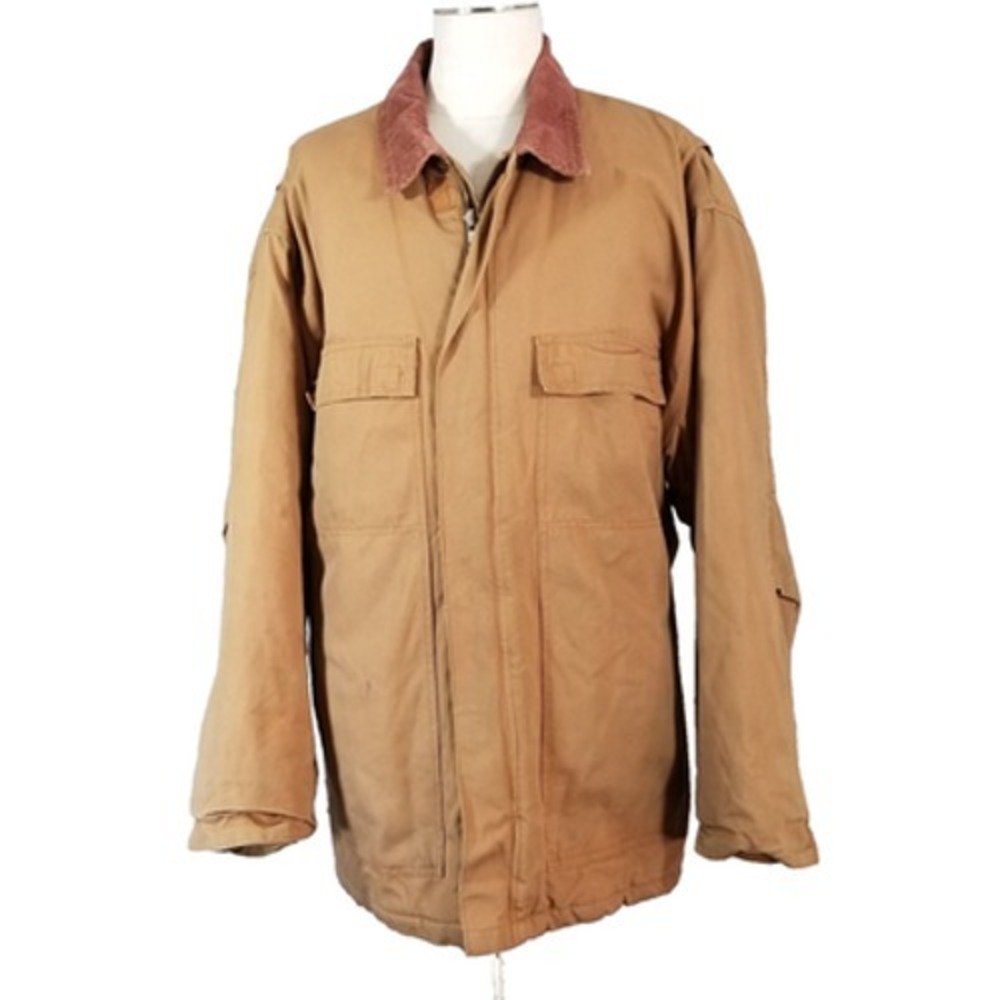 Dodeca Field Jacket Coat outdoor men's 4XL brown Canvas Duck Cloth Lined Winter